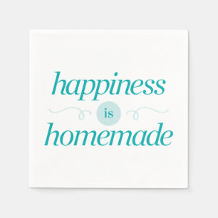 Happiness is Homemade Napkin