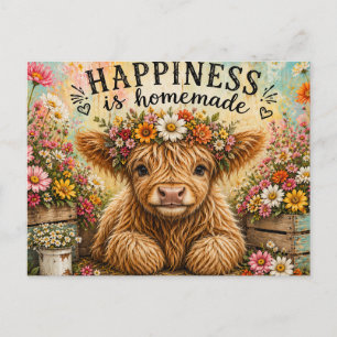 Happiness is Homemade Postcard