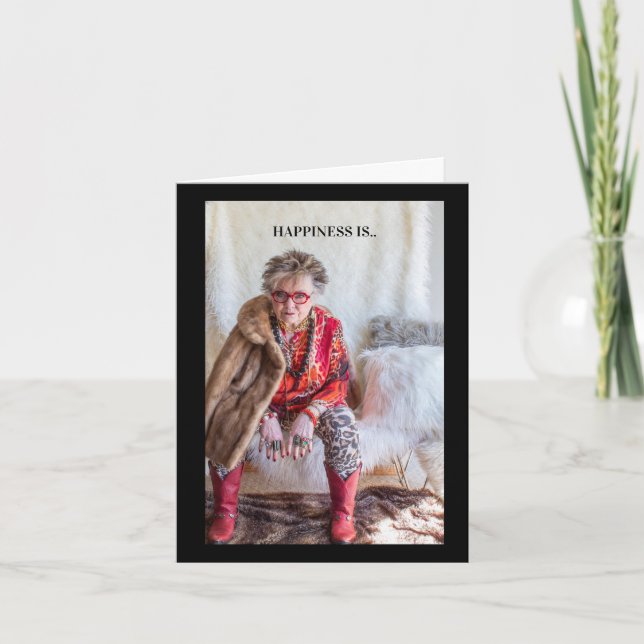 Happiness is not having to set alarm clock CARD (Front)