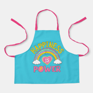 Happiness is Power Rainbow Apron