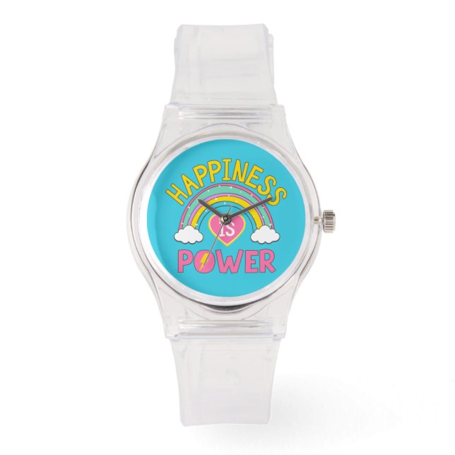 Happiness is Power Rainbow Watch (Front)