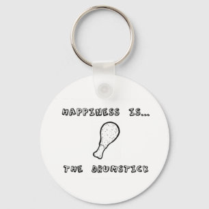 Happiness is the Drumstick Keychain