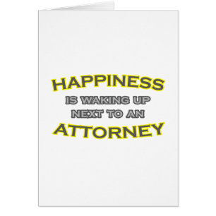 Happiness Is Waking Up Next To an Attorney