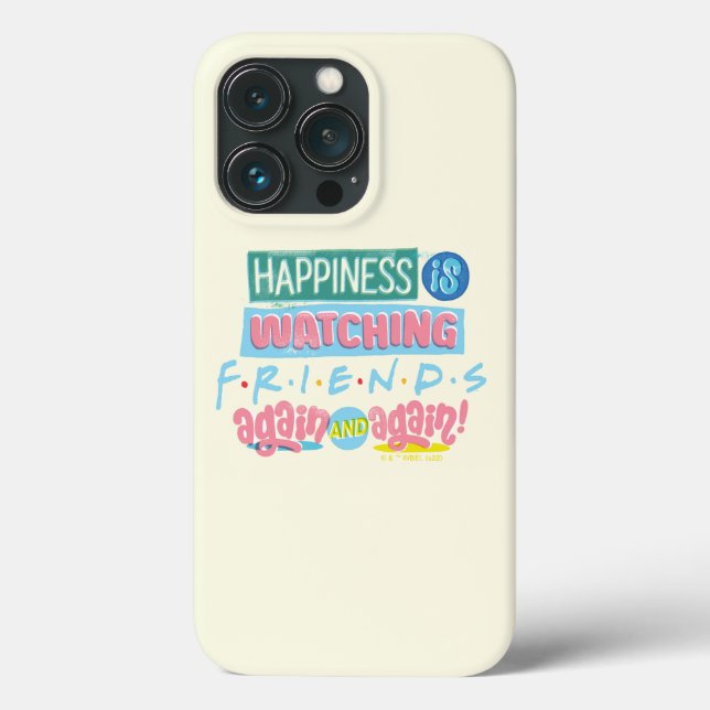 Happiness is Watching FRIENDS™ Again & Again Case-Mate iPhone Case (Back)