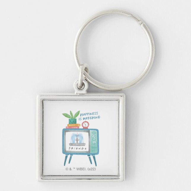 Happiness is watching FRIENDS™ Keychain (Front)