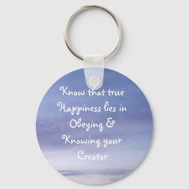 Happiness Keychain (Front)