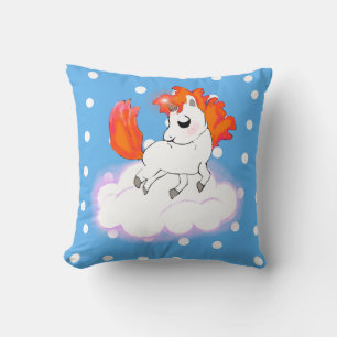 Happiness magic unicorn throw pillow
