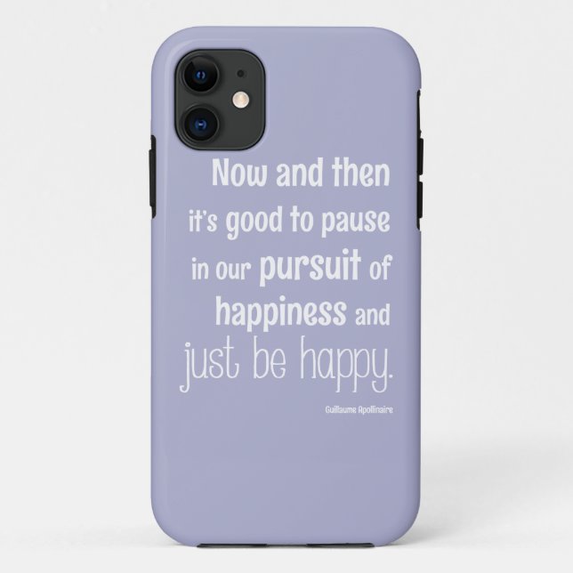 Happiness Motivational Quote Case-Mate iPhone Case (Back)