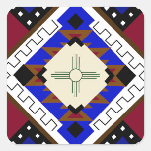 Happiness, Native American Zia Sticker