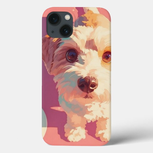 Happiness on four paws a cute dog  Case-Mate iPhone case (Back)