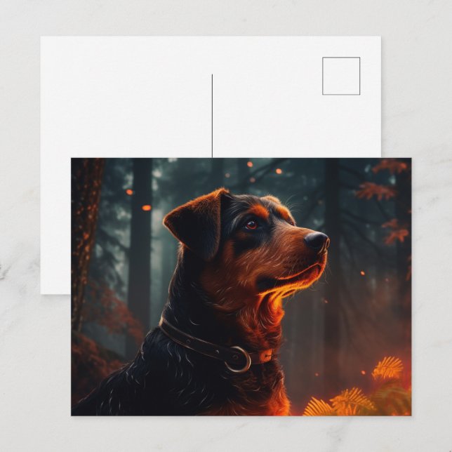 Happiness on Four Paws Postcard (Front/Back)