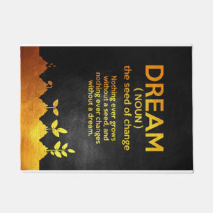 Happiness Quote Dream Definition Doormat