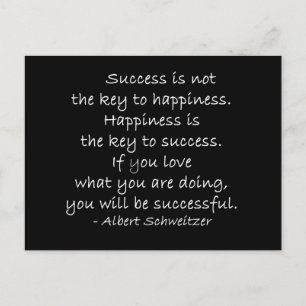 Happiness Quote Motivational Postcard