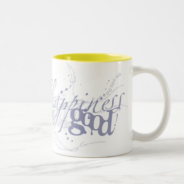 Happiness Two-Tone Coffee Mug (Right)