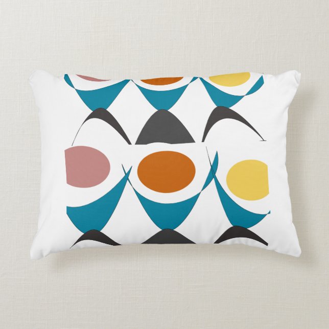 Happiness vectors accent pillow (Front)