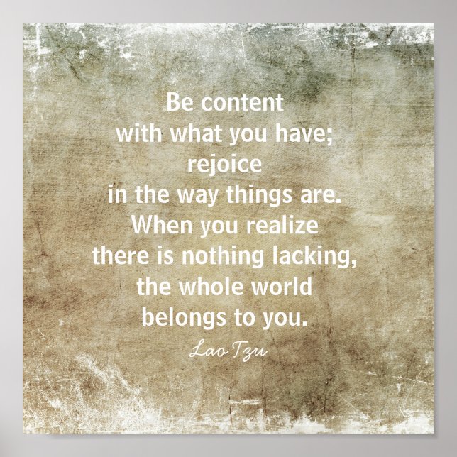 happiness zen quote wall art sepia and grey (Front)