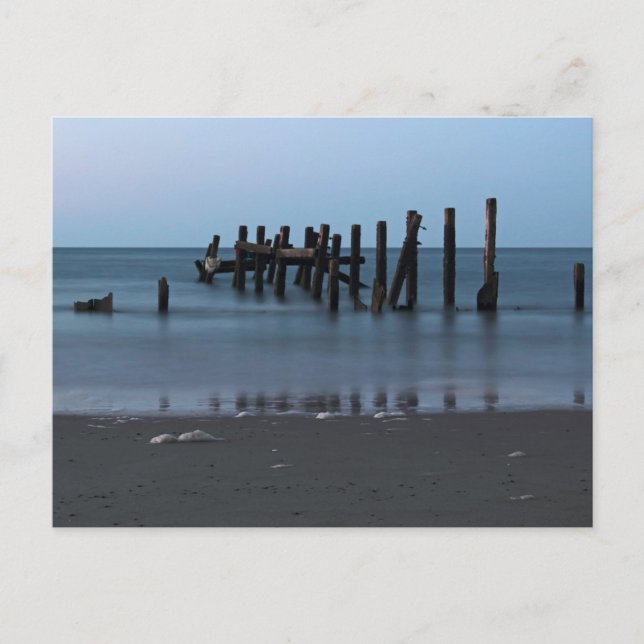 Happisburgh Beach Groynes Postcard (Front)