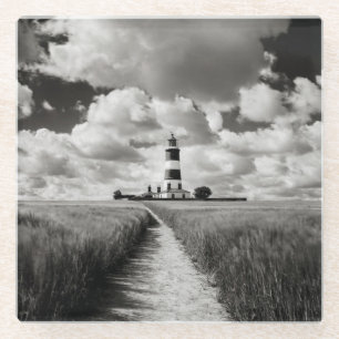Happisburgh Lighthouse Glass Coaster