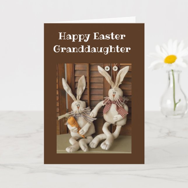 HAPPPY EASTER **GRANDDAUGHTER** CARD (Small Plant)