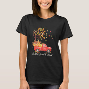 Happpy Thanksgiving Day Autumn Fall Maple Leaves T T-Shirt