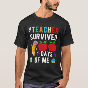 Happy 100 Day of School Funny Teachers Students Hu T-Shirt