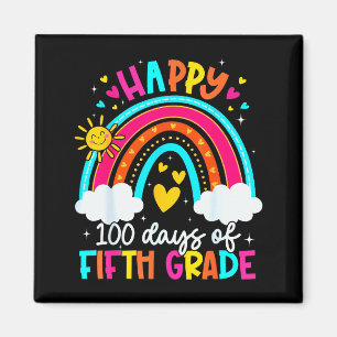 Happy 100 Days Of 5th Grade Kids Teacher 100th Day Magnet
