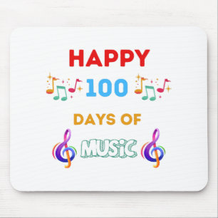Happy 100 Days Of music Mouse Pad
