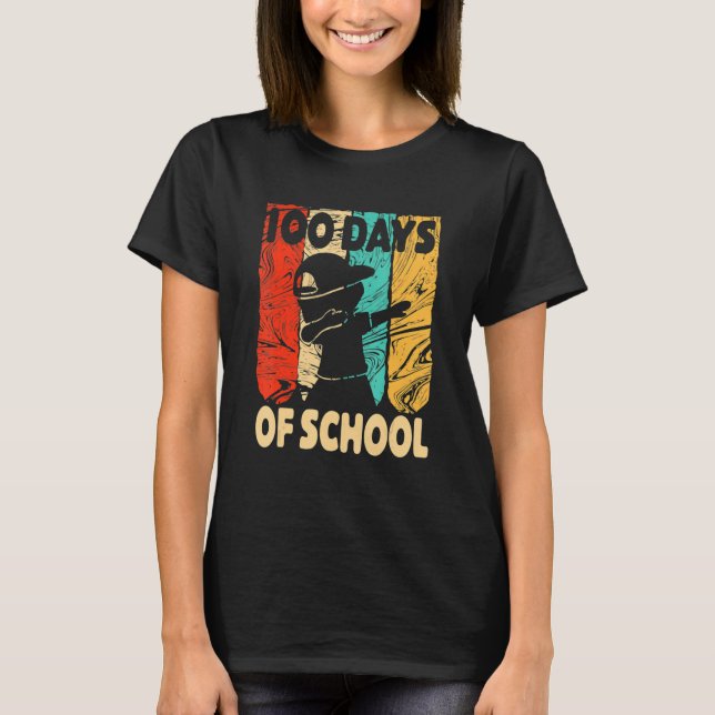 Happy 100 Days Of School 100th Day Dabbing Child K T-Shirt (Front)