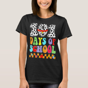 Happy 100 Days of School 100th Day Dalmatian Dog T T-Shirt