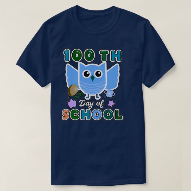 Happy 100 days of school 46 T-Shirt (Design Front)