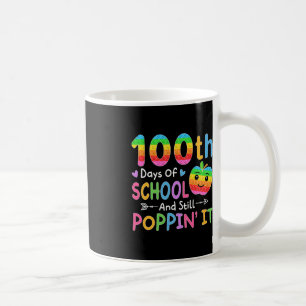 Happy 100 Days Of School And Still Poppin' It Kids Coffee Mug