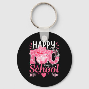 Happy 100 Days Of School Cowgirl 100th Day Of Scho Keychain