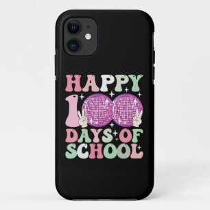 Happy 100 Days Of School Disco Ball Groovy Retro iPhone 11 Case