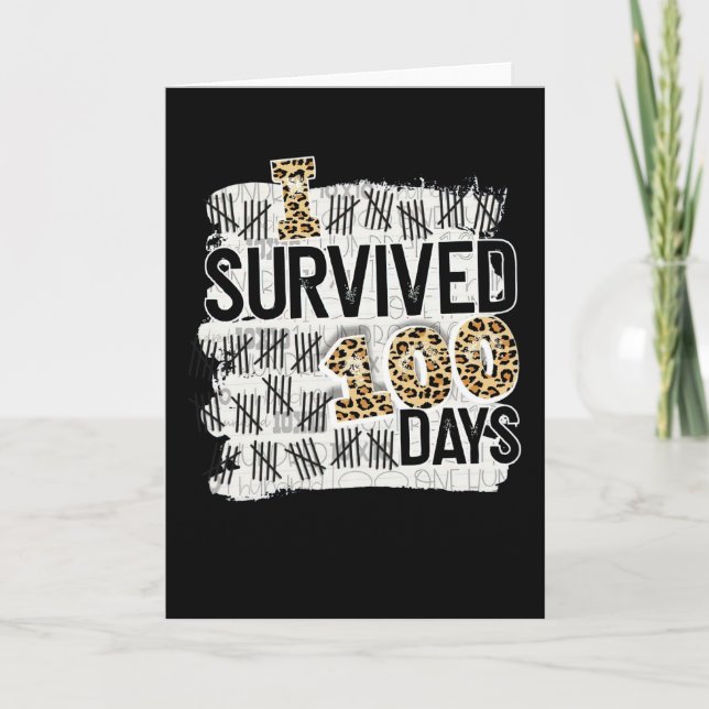 Happy 100 Days of School funny Brighter 100th day Card (Front)