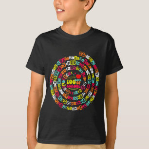 Happy 100 Days Of School Funny Math Teacher Kids N T-Shirt