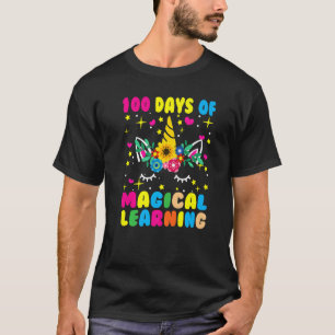 Happy 100 Days Of School Magical Learning Unicorn  T-Shirt