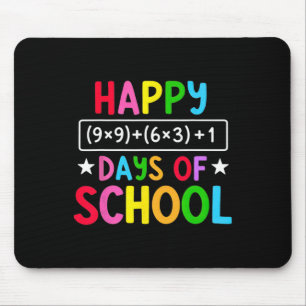Happy 100 Days Of School Math Equation Funny Teach Mouse Pad