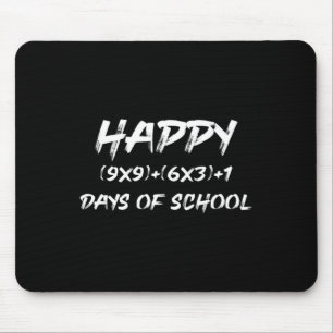 Happy 100 Days Of School Math Fun Tee For Math Lov Mouse Pad