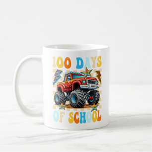 Happy 100 Days Of School Monster Truck Coffee Mug