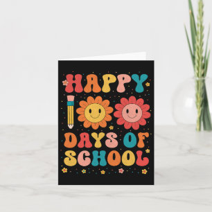 Happy 100 Days Of School Teacher 100th Day Of Scho Card
