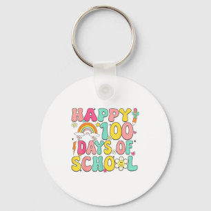 Happy 100 Days Of School Teacher Appreciation Boys Keychain