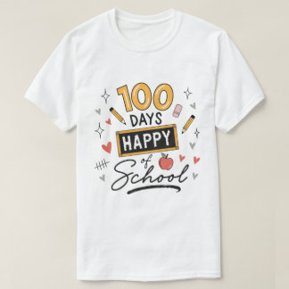 Happy 100 Days of School Teacher Kindergarten T-Shirt