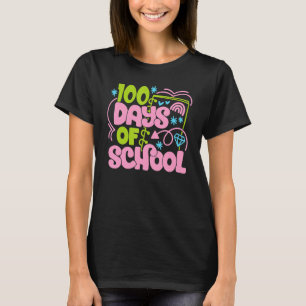 Happy 100 Days Of School Teacher Student 100 Days  T-Shirt