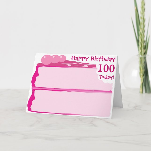 Happy 100th Birthday Card (Front)