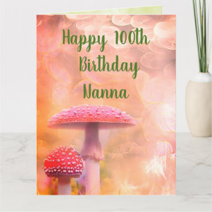 Happy 100th Birthday Nanna Greetings Card