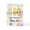 Happy 100th Birthday Pastel Rainbow Gold Girl