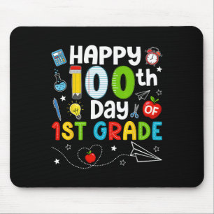 Happy 100th Day Of 1st Grade Teacher 100 Days Of S Mouse Pad