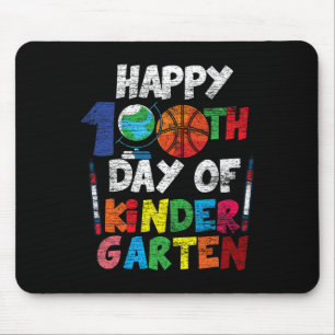 Happy 100th Day Of Kinder Garten Cute 100 Days Of Mouse Pad