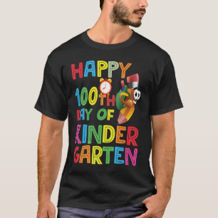 Happy 100th Day Of Kindergarten  Pencil 2023 T-Shirt