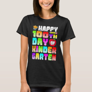 Happy 100th Day Of Kindergarten Shirts, Kinder Sch T-Shirt